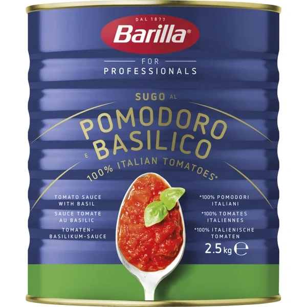 Tomat&basilikumsaus 2,5kg Barilla