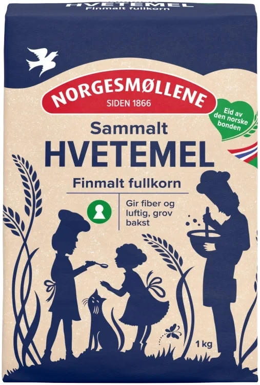 Hvete Sammalt Fin 1kg Møllerens