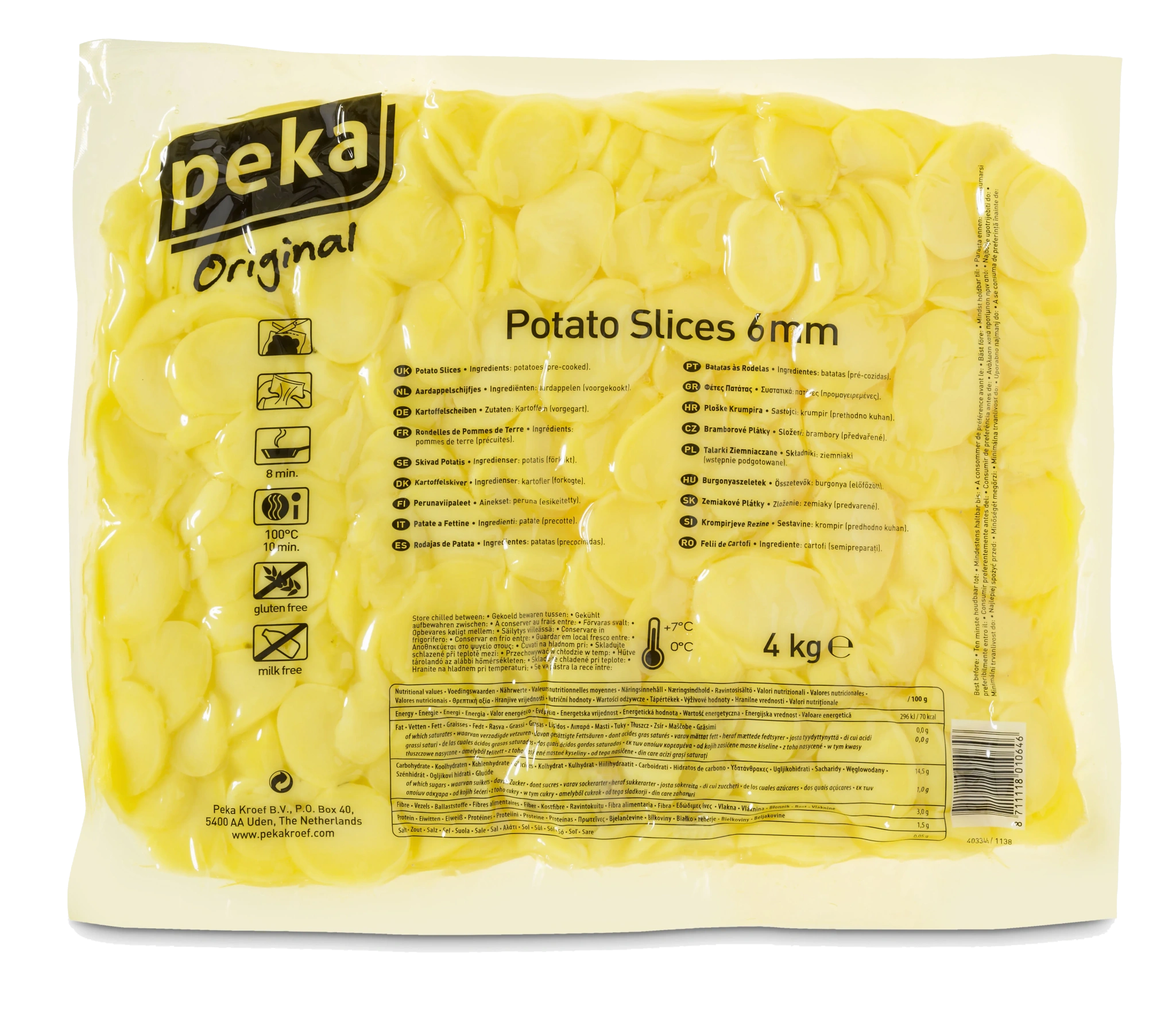 Skivad Potatis