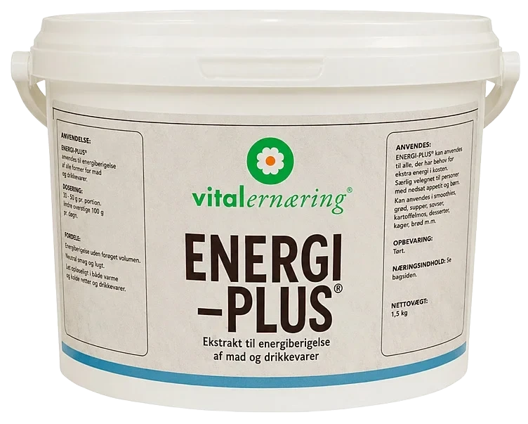 Vital Ernæring Energi Plus Energipulver Energiberikning Nøytral Smak 900g