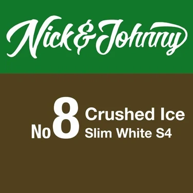 Nick & Johnny No8 Crushed Ice Slim White S4