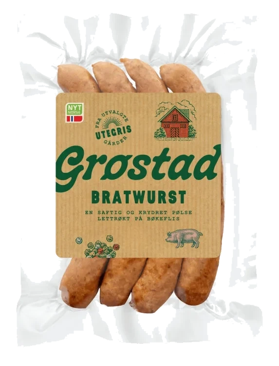 Bratwurst 240g Grøstad