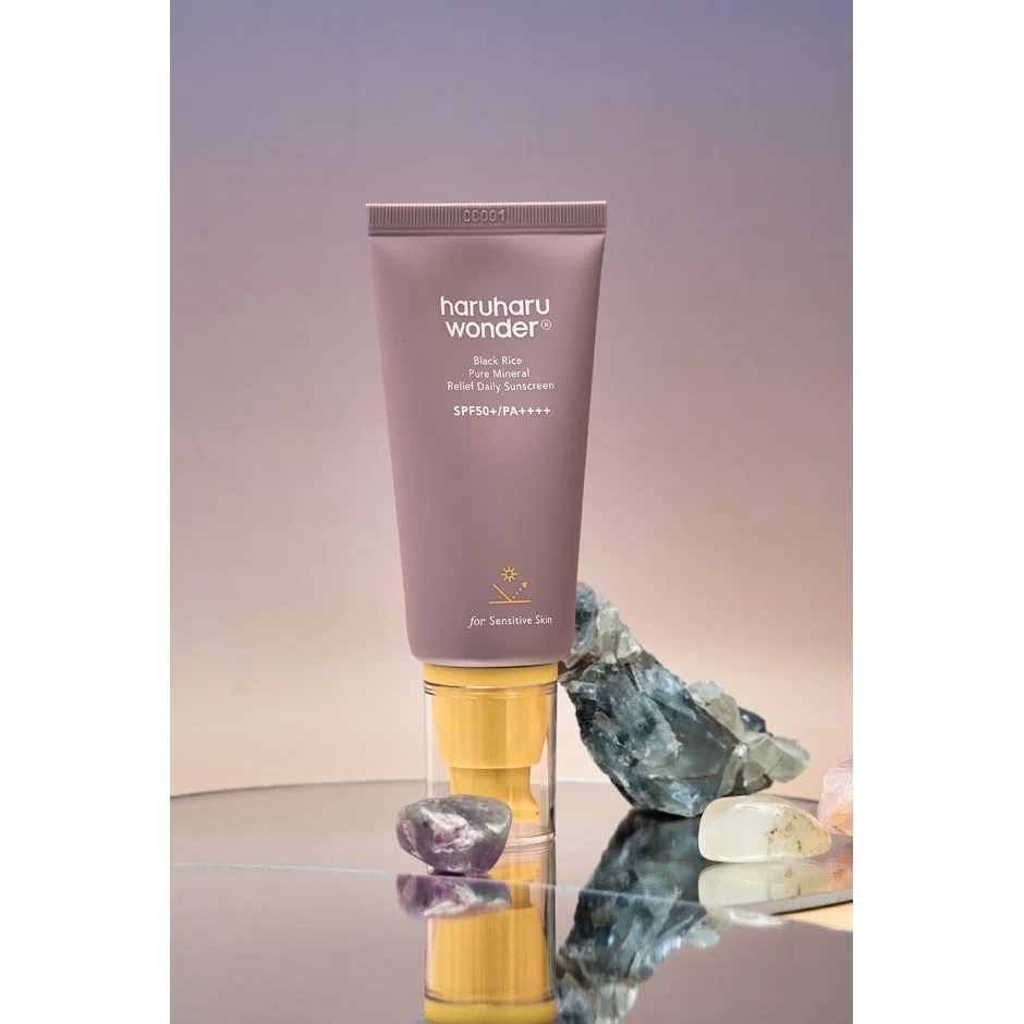 haruharu wonder Black Rice Pure Mineral Relief Daily Sunscreen SPF50+ PA++++, 50 ml