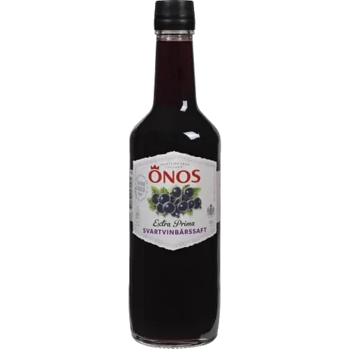 Svart Vinbär Extra Prima Saft Glas