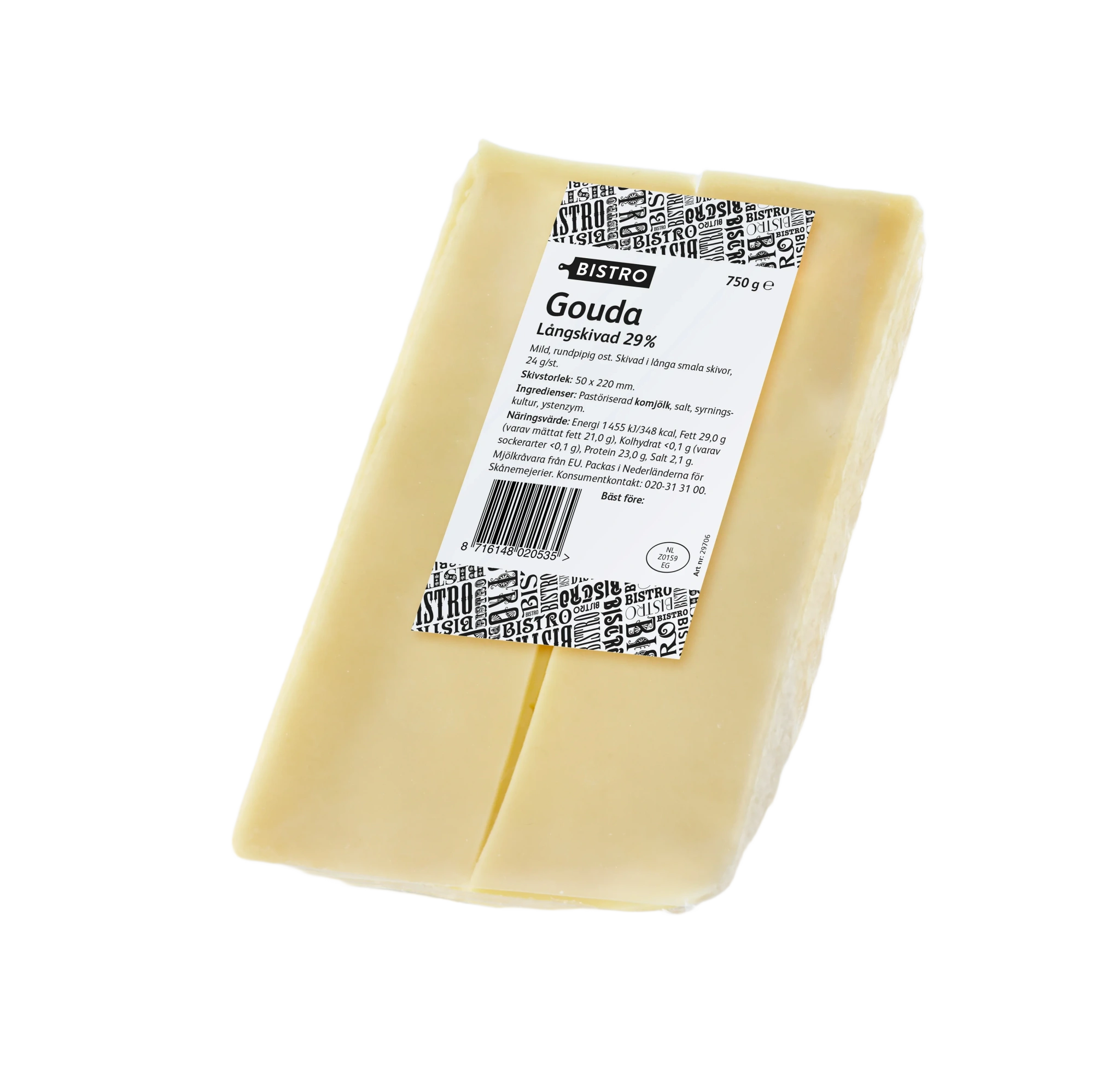 Gouda långskivad 5x22 cm
