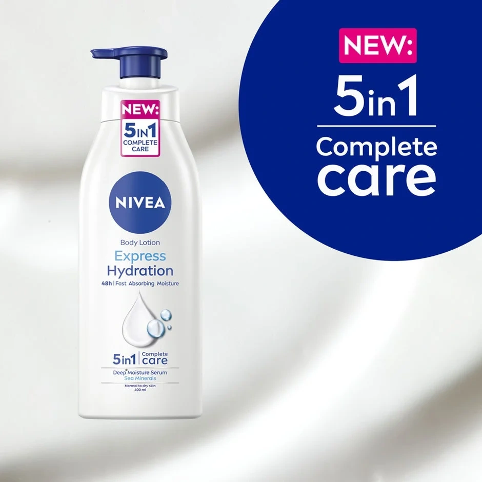 Nivea Express Hydration Body Lotion m/Pumpe 400ml