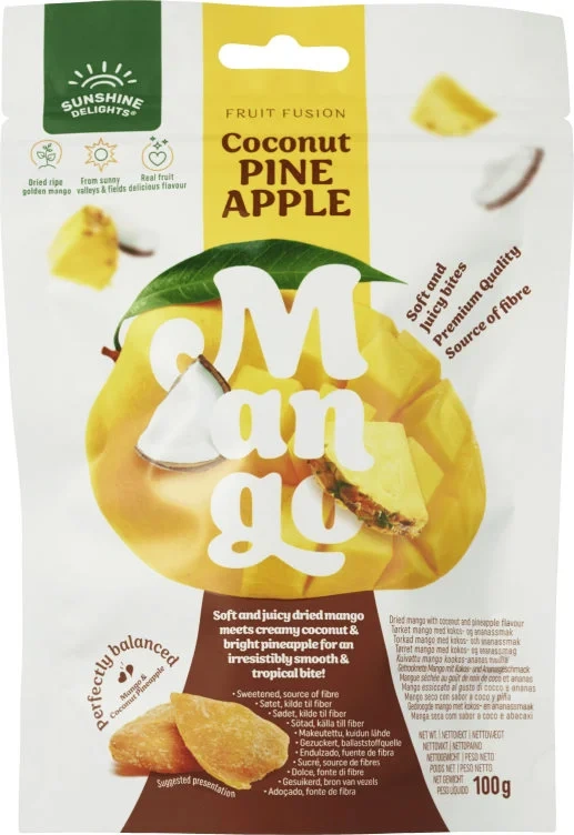 Coconut Pineapple Mango 100g Sunshine Delights