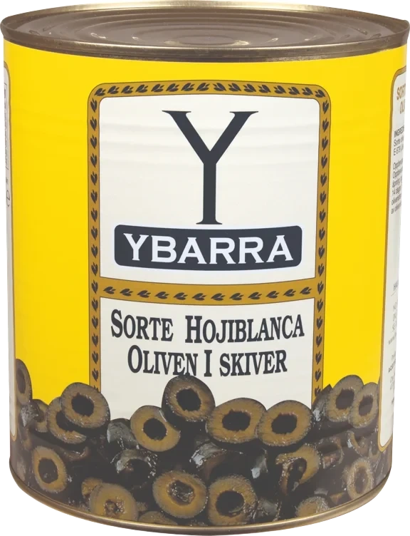 Ybarra Oliven Sort Skivet 6x3000g