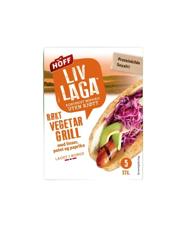 Vegetargrill Røkt Liv Laga 330g Hoff