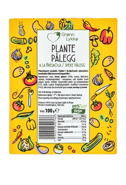 Plante Pålegg A La Bresaola