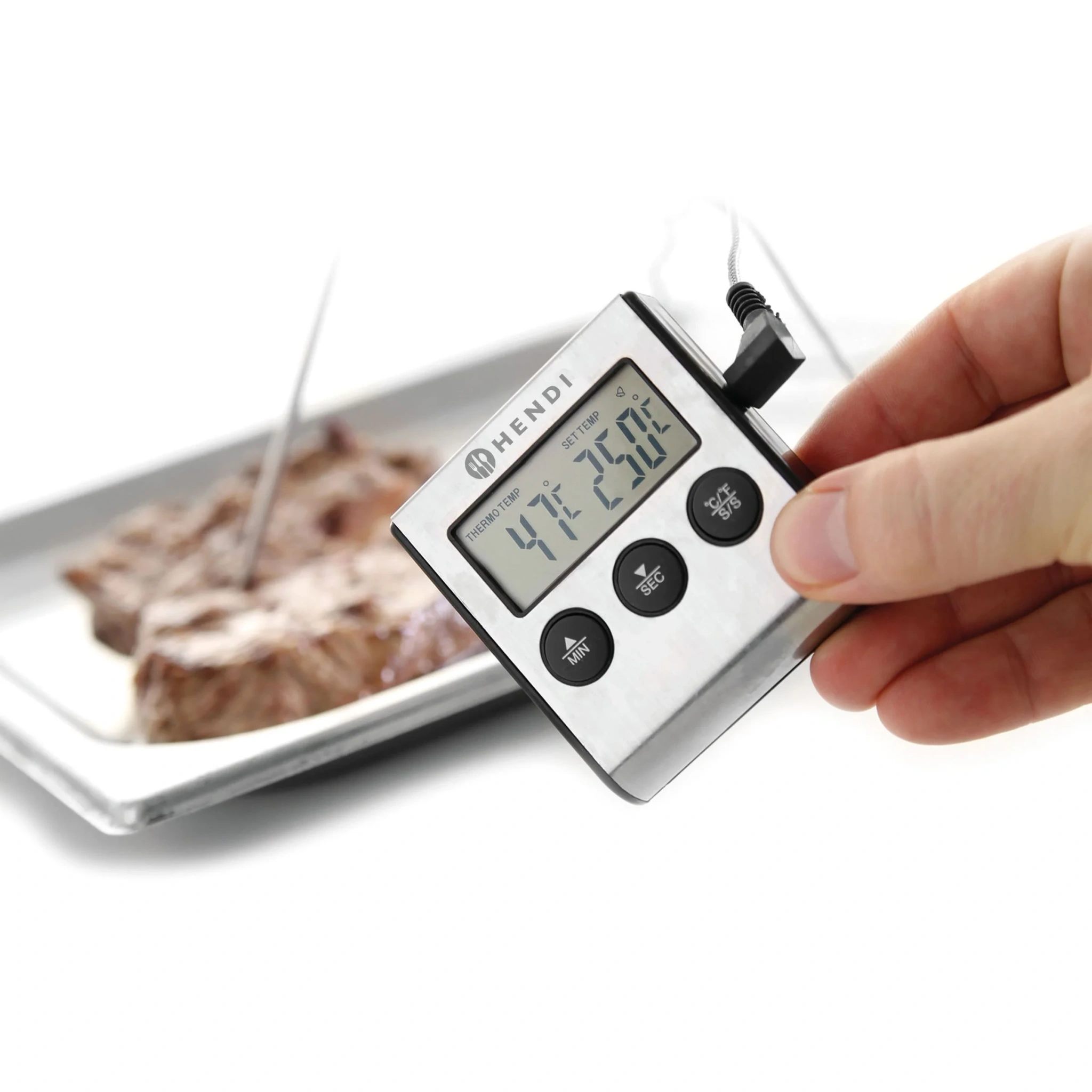 Ugnstermometer med timer