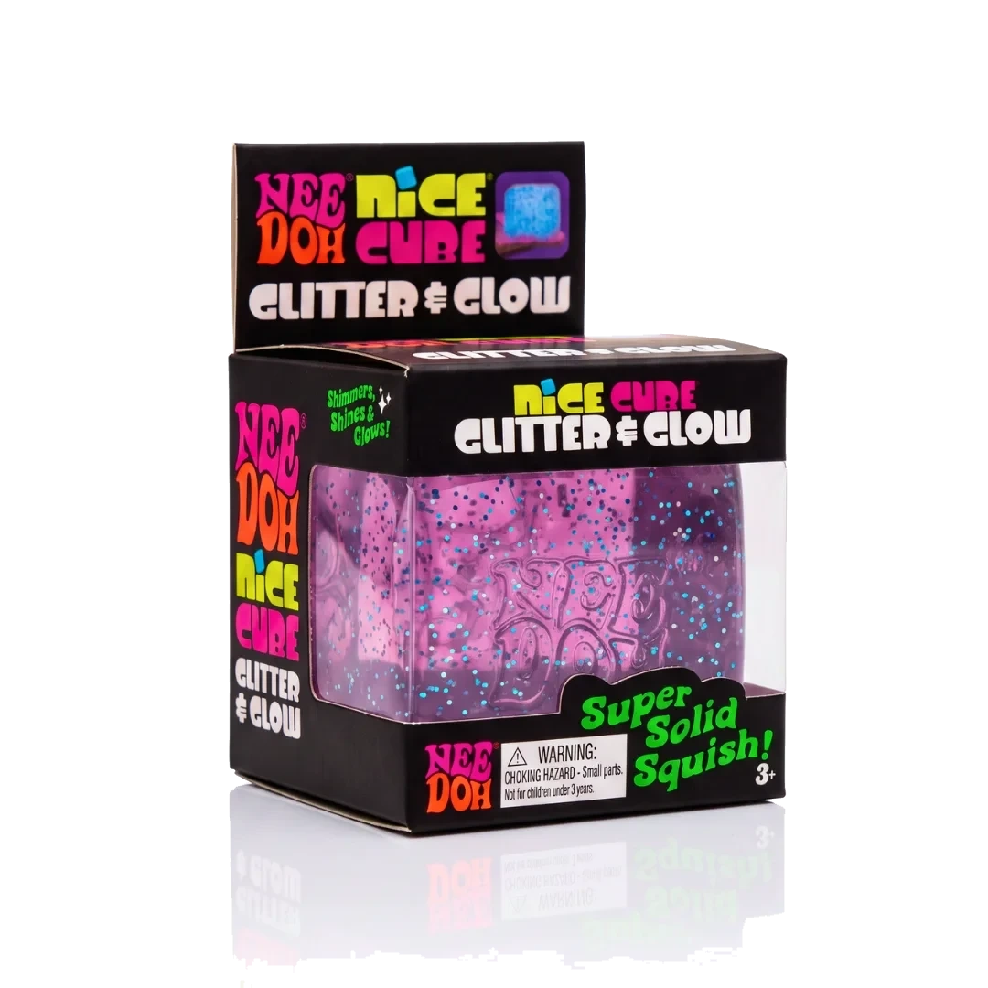 NeeDoh Nice Cube Glitter & Glow