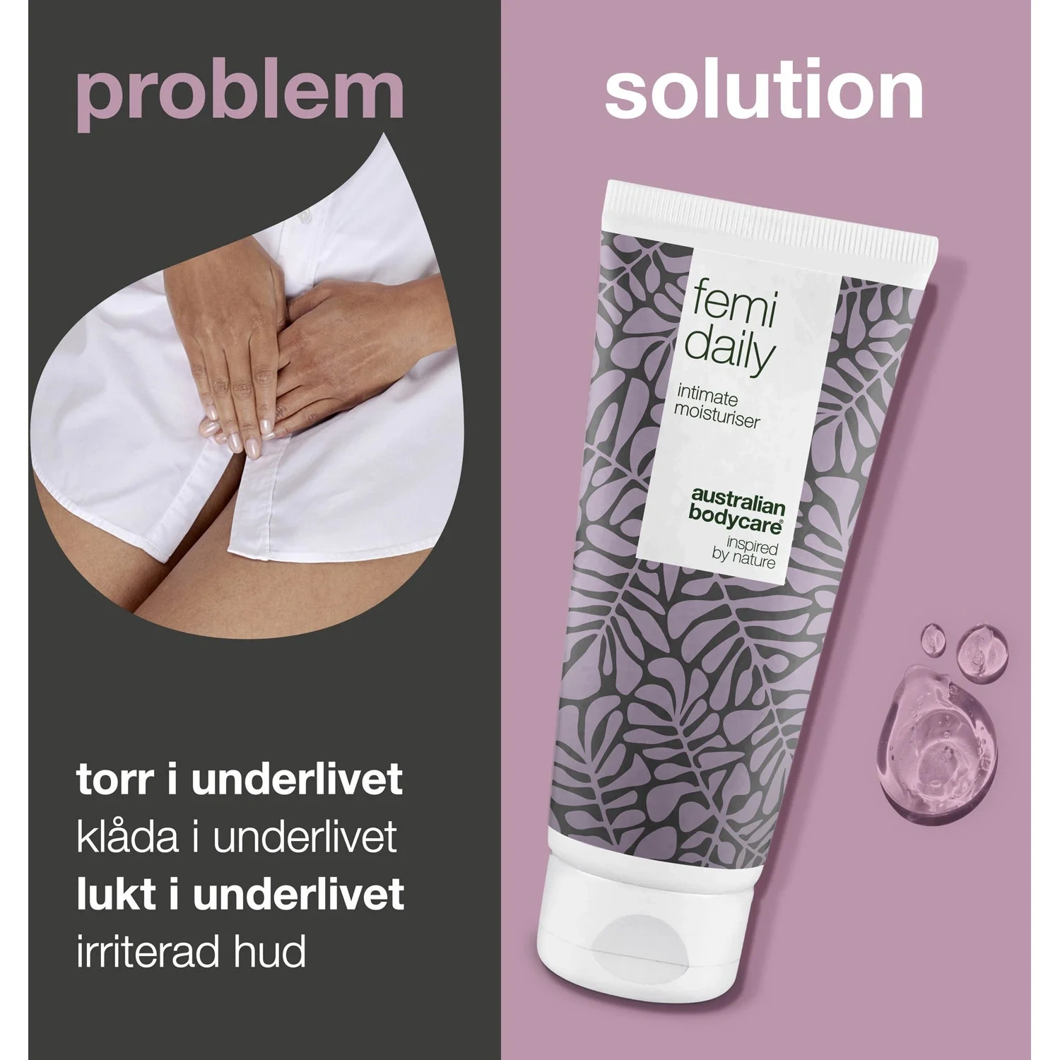Intimgel mot klåda, torrhet & lukt