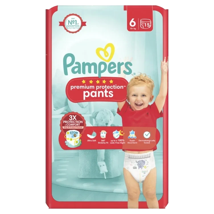 Bleier Pampers S6 Prem Prot Pants 15+Kg 15st