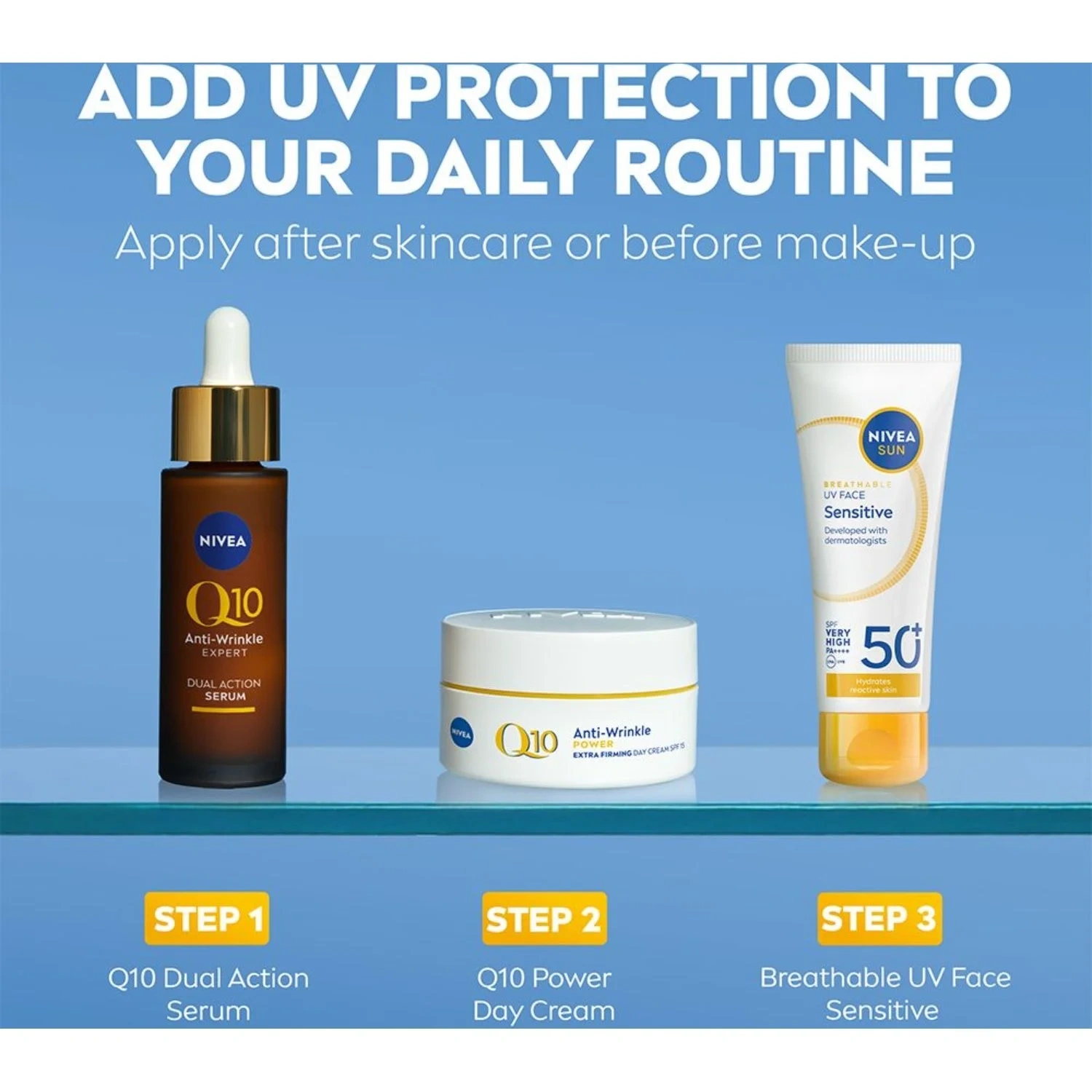 Nivea Sun Spf50+ Face Sensitive Cream 40ml