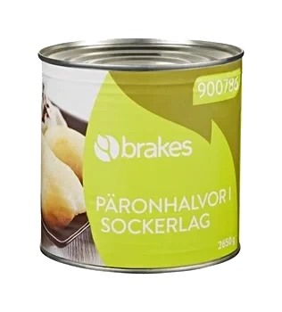 Päronhalvor socker