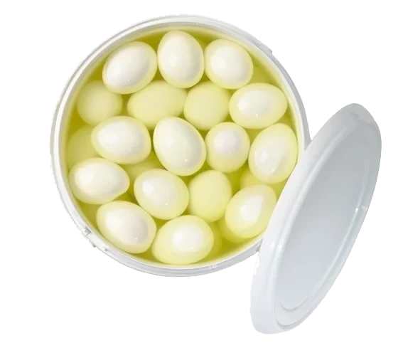 Kokta skalade ägg