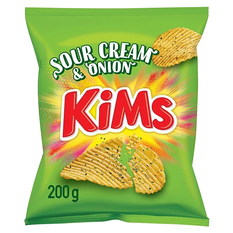 Kims sour cream & onion 200g