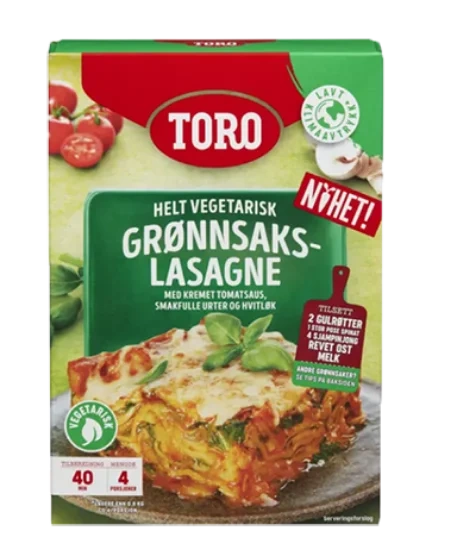 Toro Grønnsakslasagne 203g