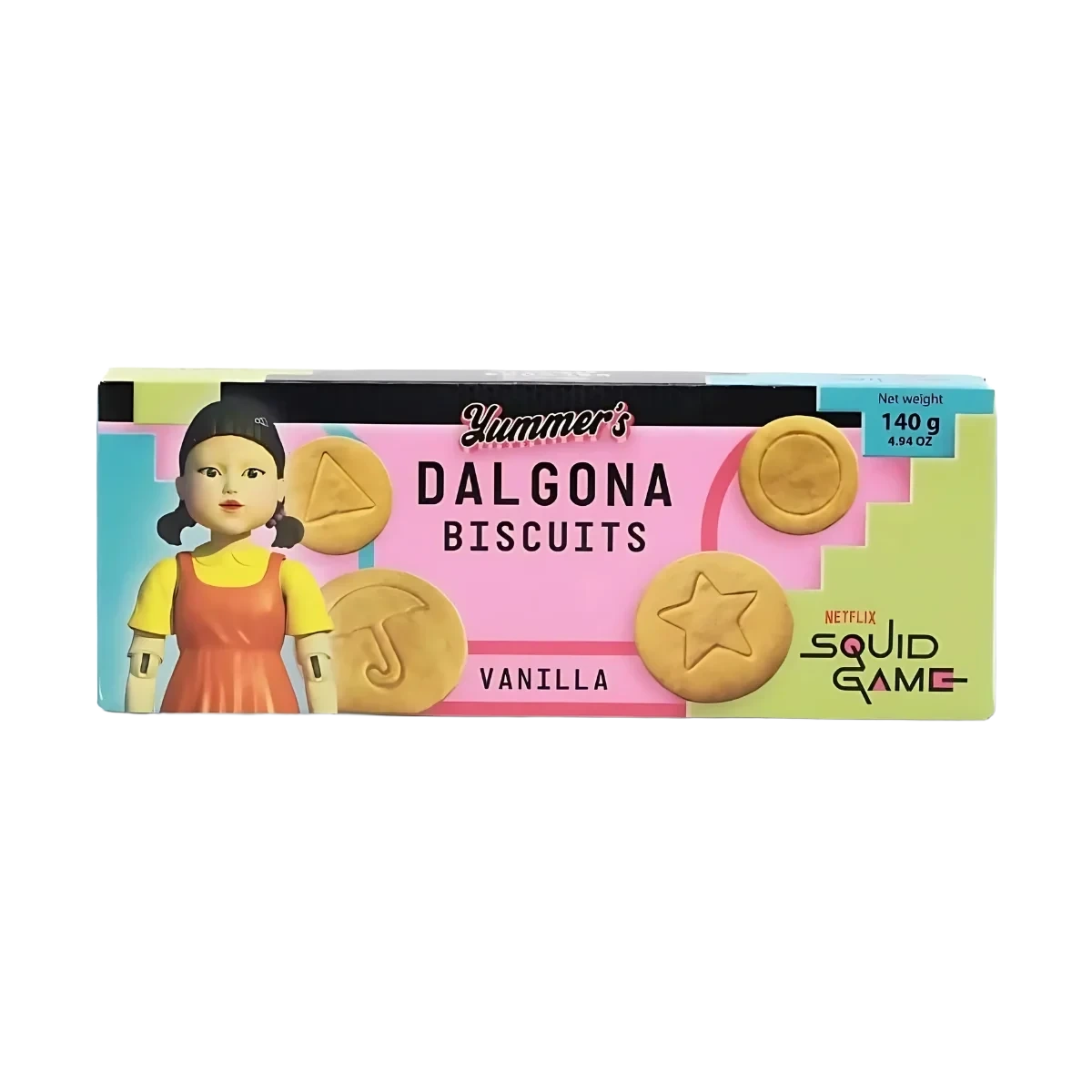 Squid Game Dalgona Vanilla Biscuits 140 g