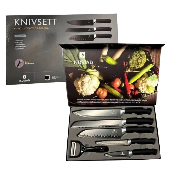Knivsett Non-Stick 6 deler