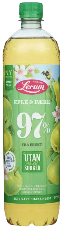 Lerum Eple-pæresaft Utan Tilsett Sukker