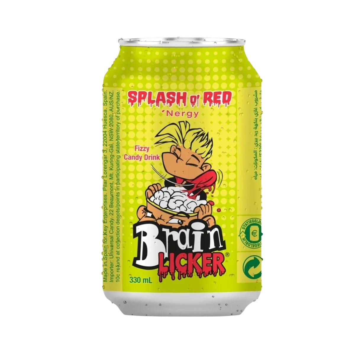 Brain Licker Sour Soda Strawberry 330 ml