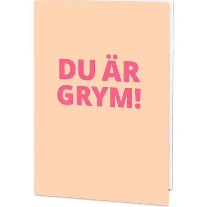 Kort Du är grym Aprikos