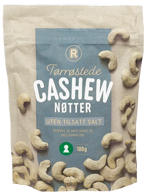 Cashewnøtter u/salt  180g