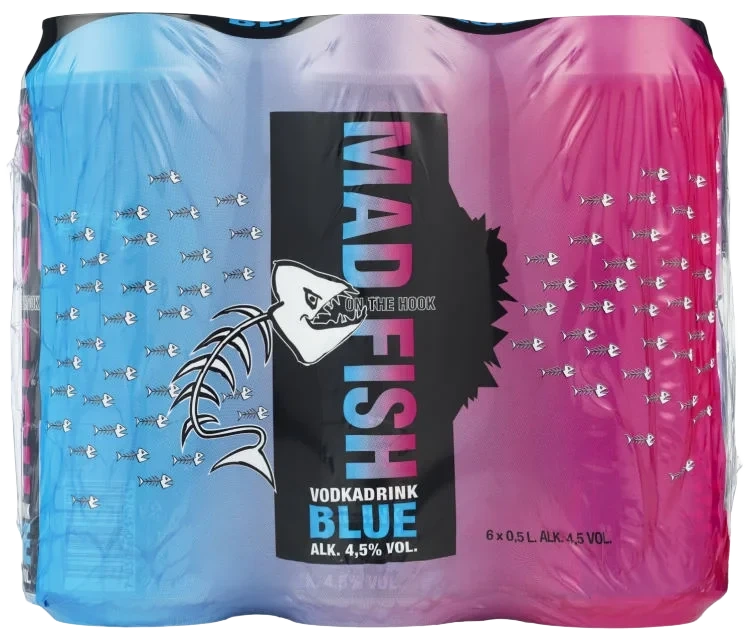 Mad Fish Vodka Blue 0,5lx6 boks