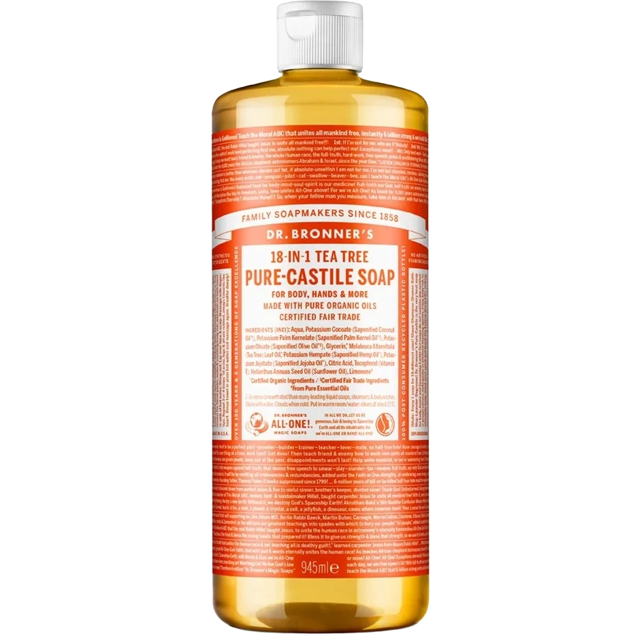 Dr. Bronner's Pure Castile Liquid Soap Tea Tree