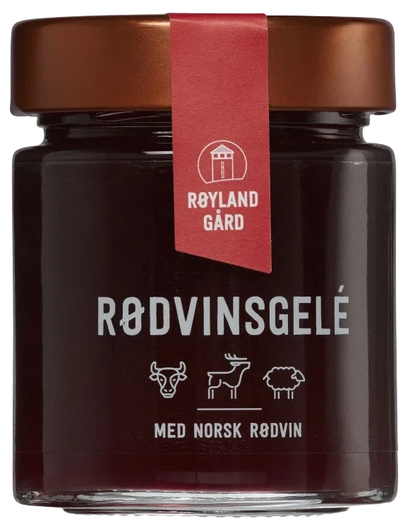 Rødvinsgelé 155g Røyland