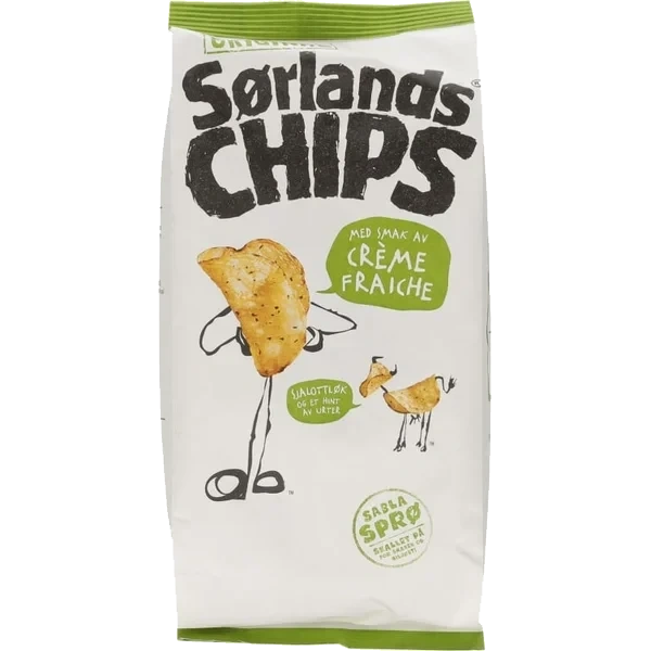 Sørlandschips Original Crème Fraîche 200