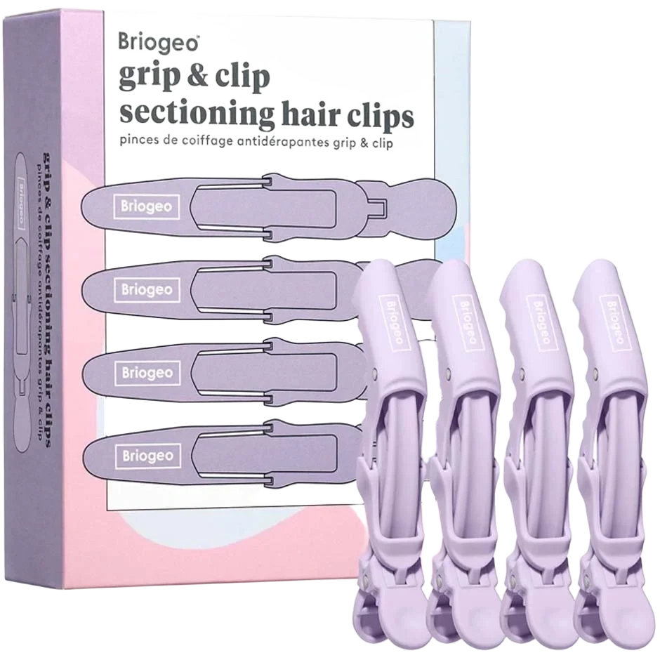 Briogeo Grip & Clip Alligator Hair Clips for Sectioning