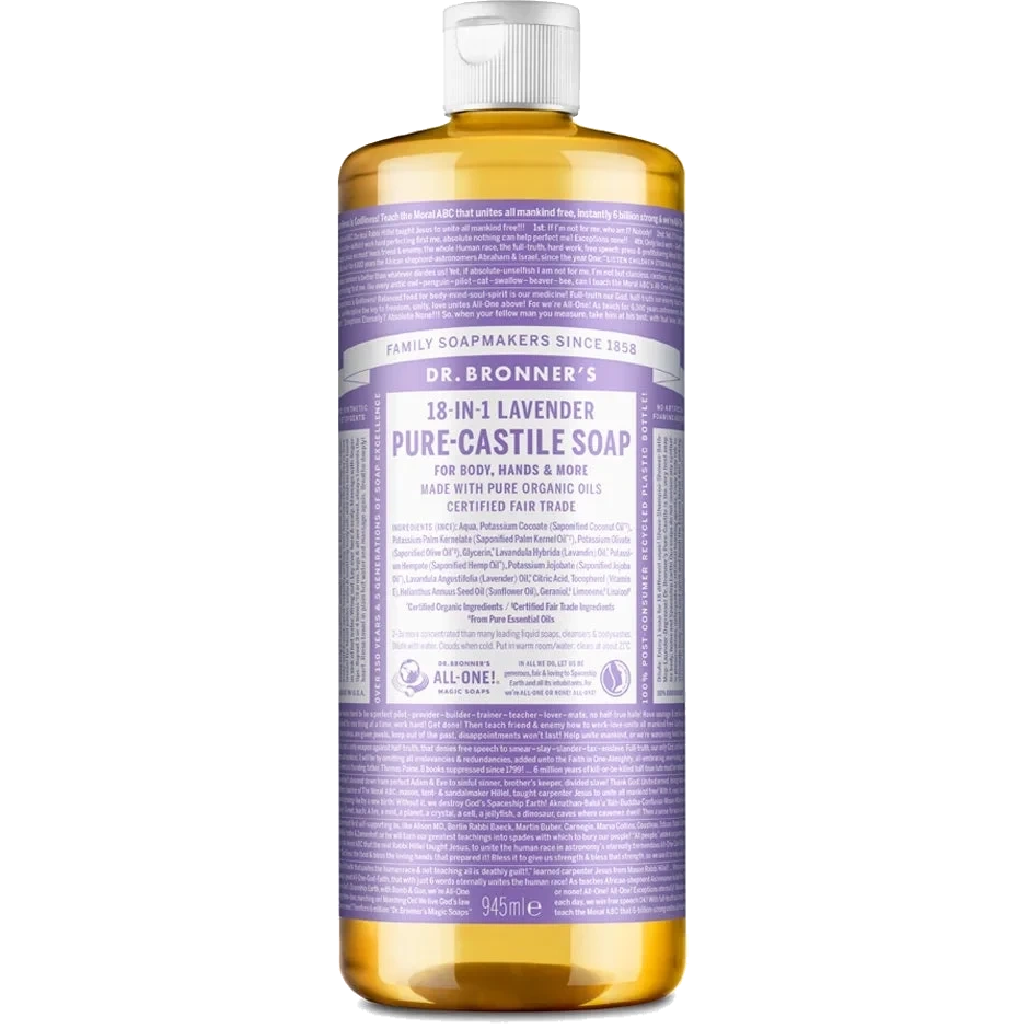 Dr. Bronner's Pure Castile Liquid Soap Lavender
