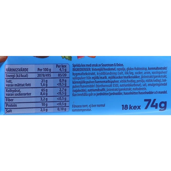 Göteborgs Kex OLW Sour Cream & Onion