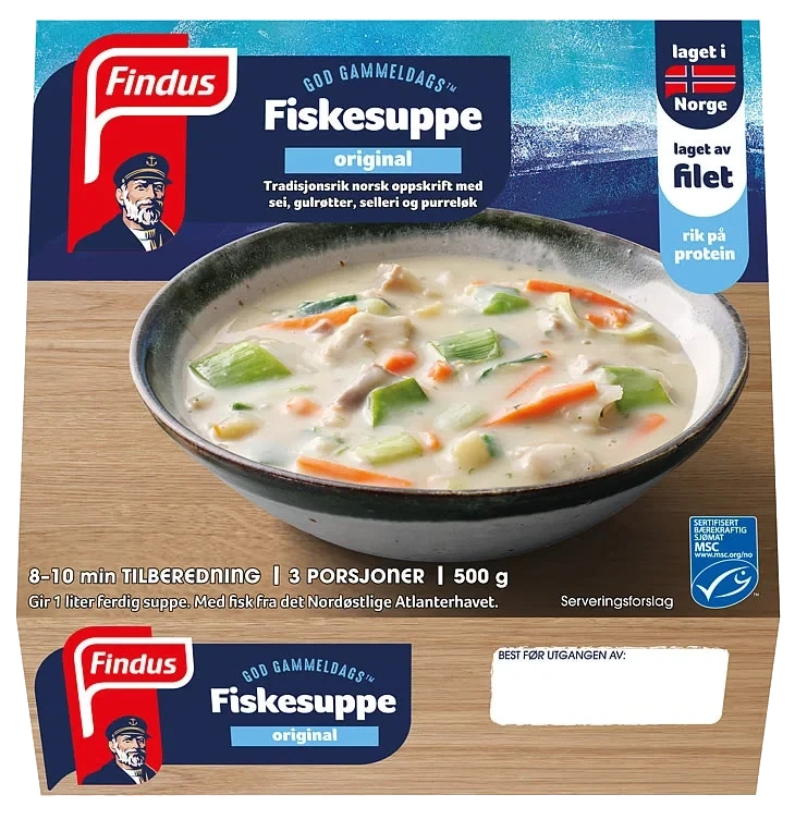 Fiskesuppe God Gammeldags 500g Findus