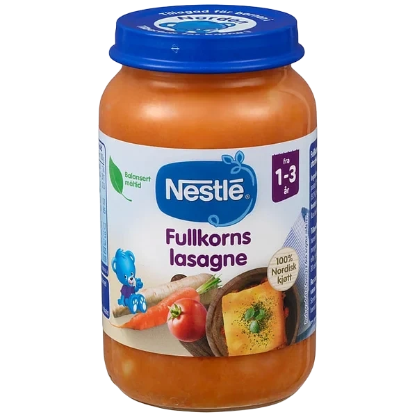 Fullkornslasagne 1-3år 220g Nestle