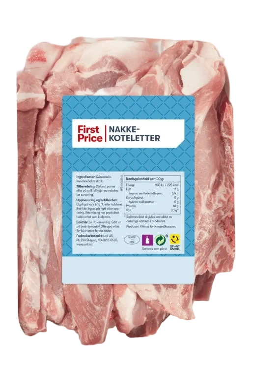 Svin Nakkekotelett Ca1kg First Price