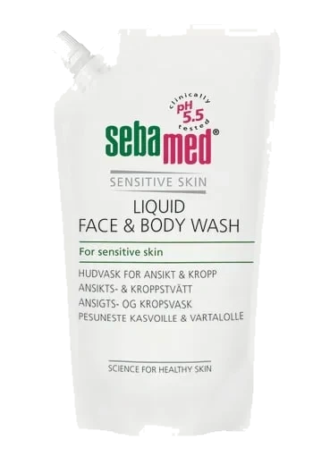 SebaMed Liquid Face & Body Wash Refill, 1000 ml