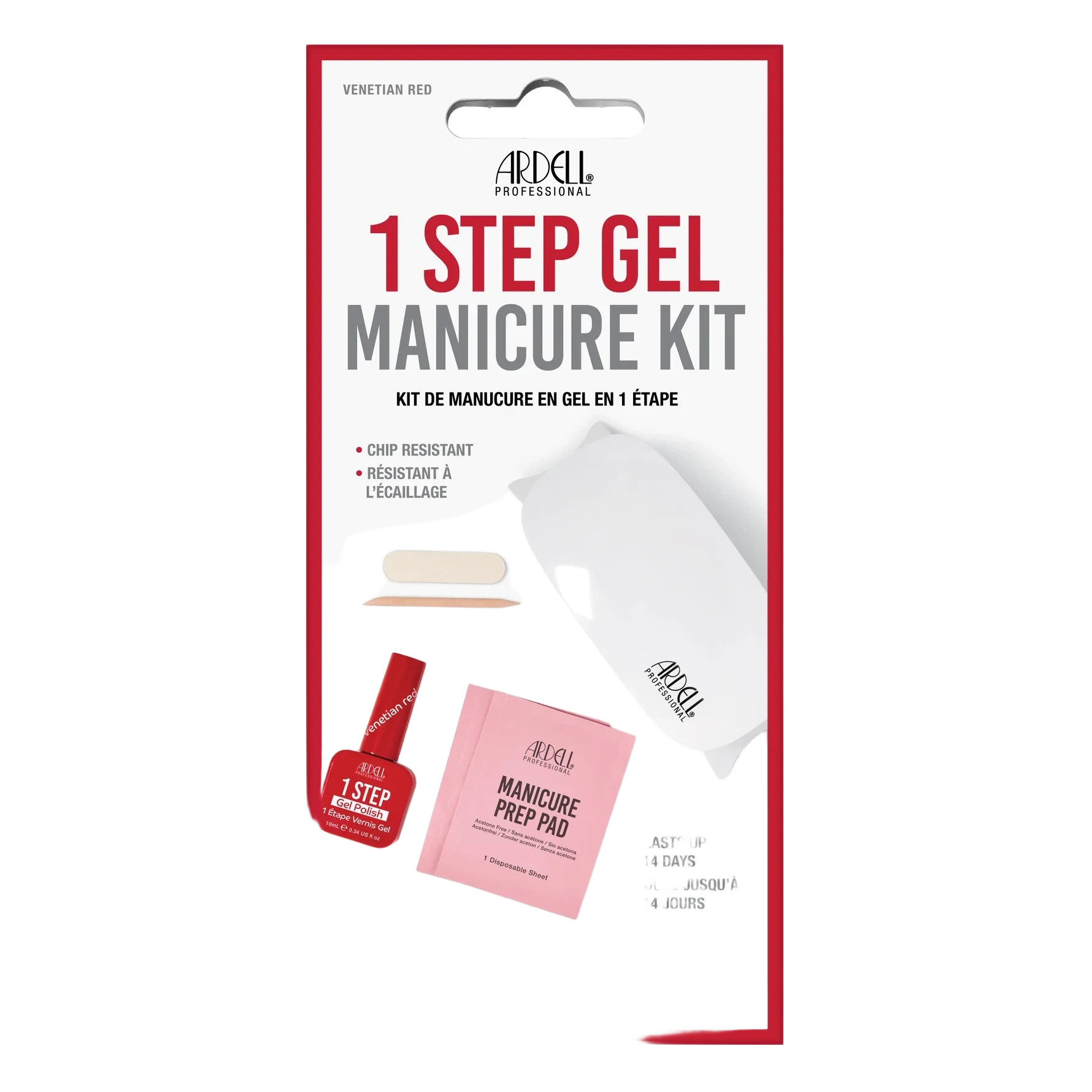 Ardell 1 Step Gel Polish Manicure Kit Venetian Red
