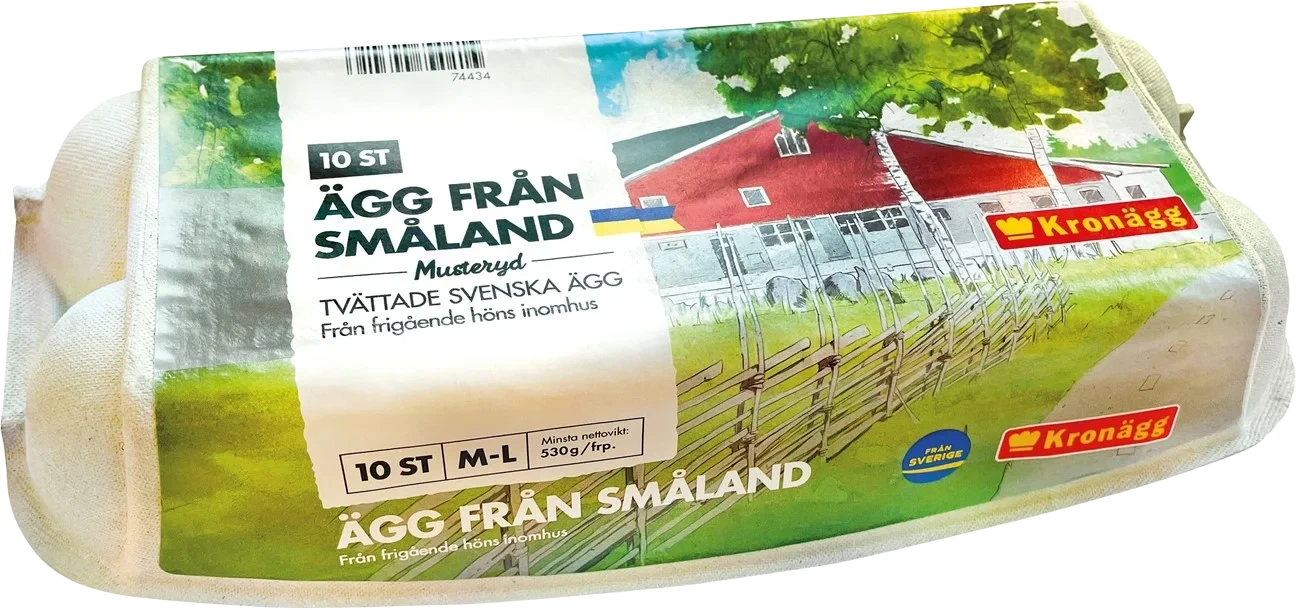 Ägg från Småland frig inne,10p, M-L