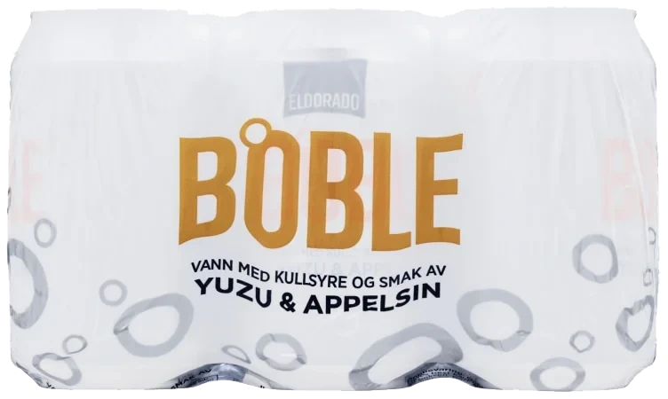 Boble Vann Yuzu&Appelsin 0,33lx6 boks Eldorado