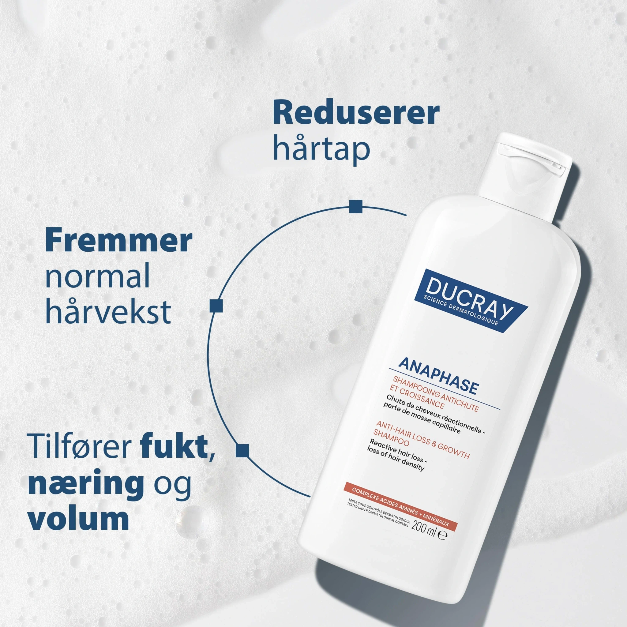 Ducray Anaphase Anti-hair Loss & Growth Shampoo, 200 ml