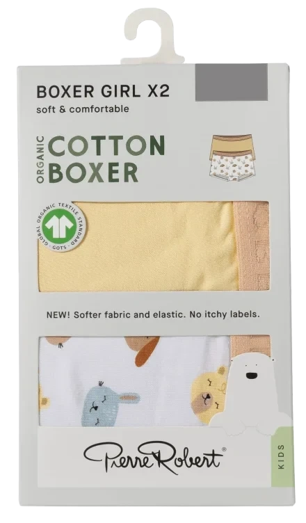 Boxer Cotton Yellow-White 98-104 Pierre Robert