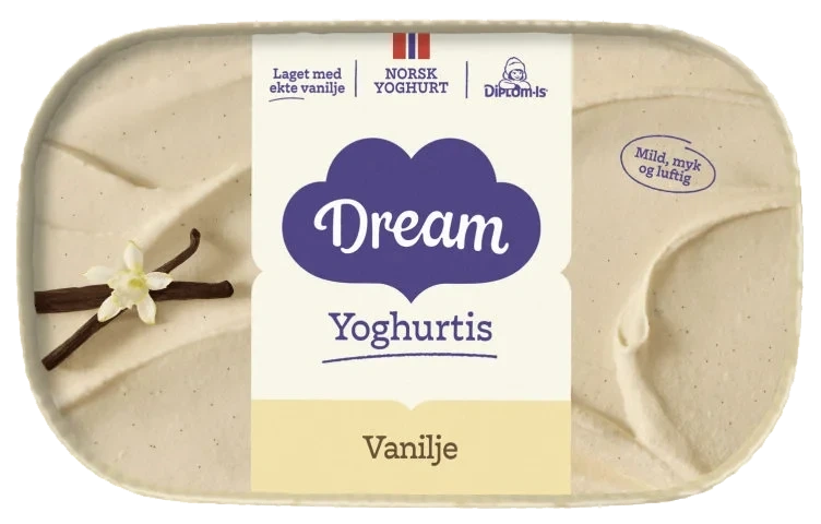 Dream Yoghurtis Vanilje 640ml Diplom-Is