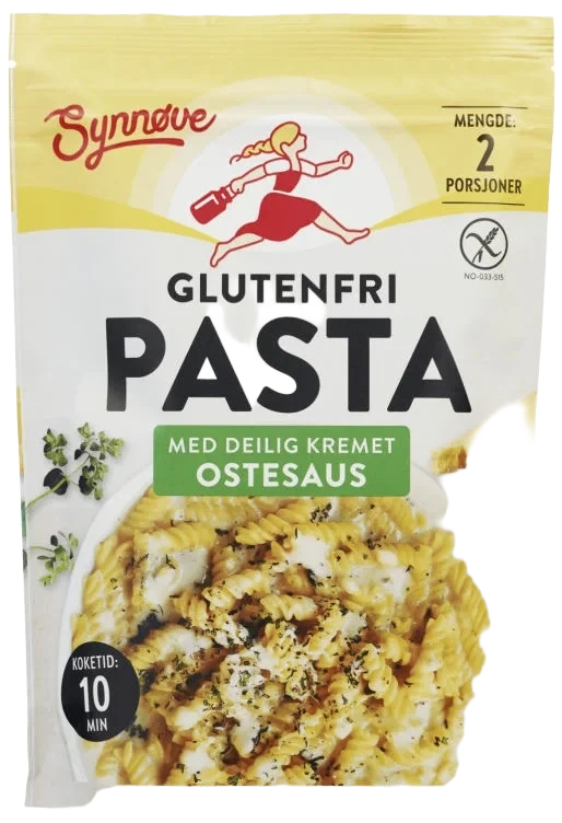 Pasta m/Ostesaus Gl.Fri 148g Synnøve