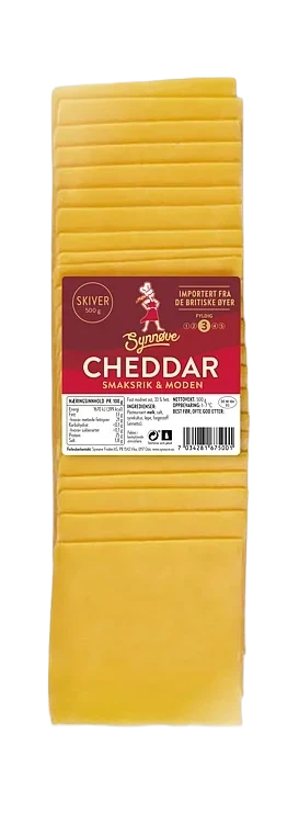 Synnøve Cheddar Skivet 500g