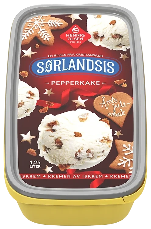 Sørlandsis Pepperkake 1,25l Hennig Olsen