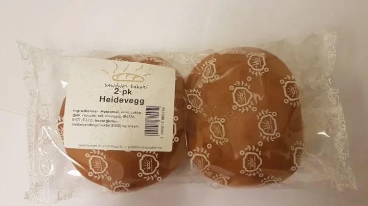 Heidevegger 2stk 160g Sandnes Bakeri